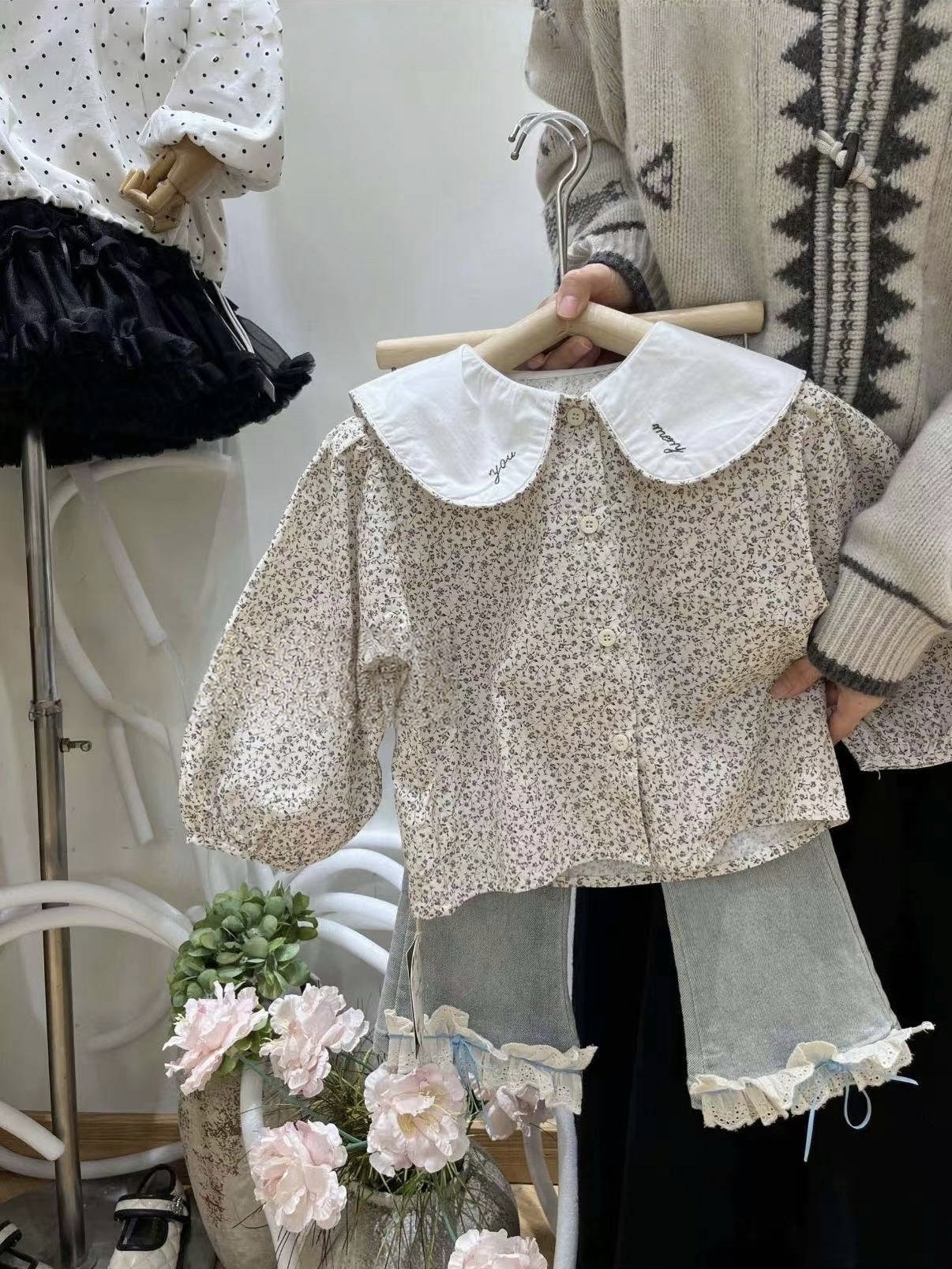 小碎花襯衫上衣