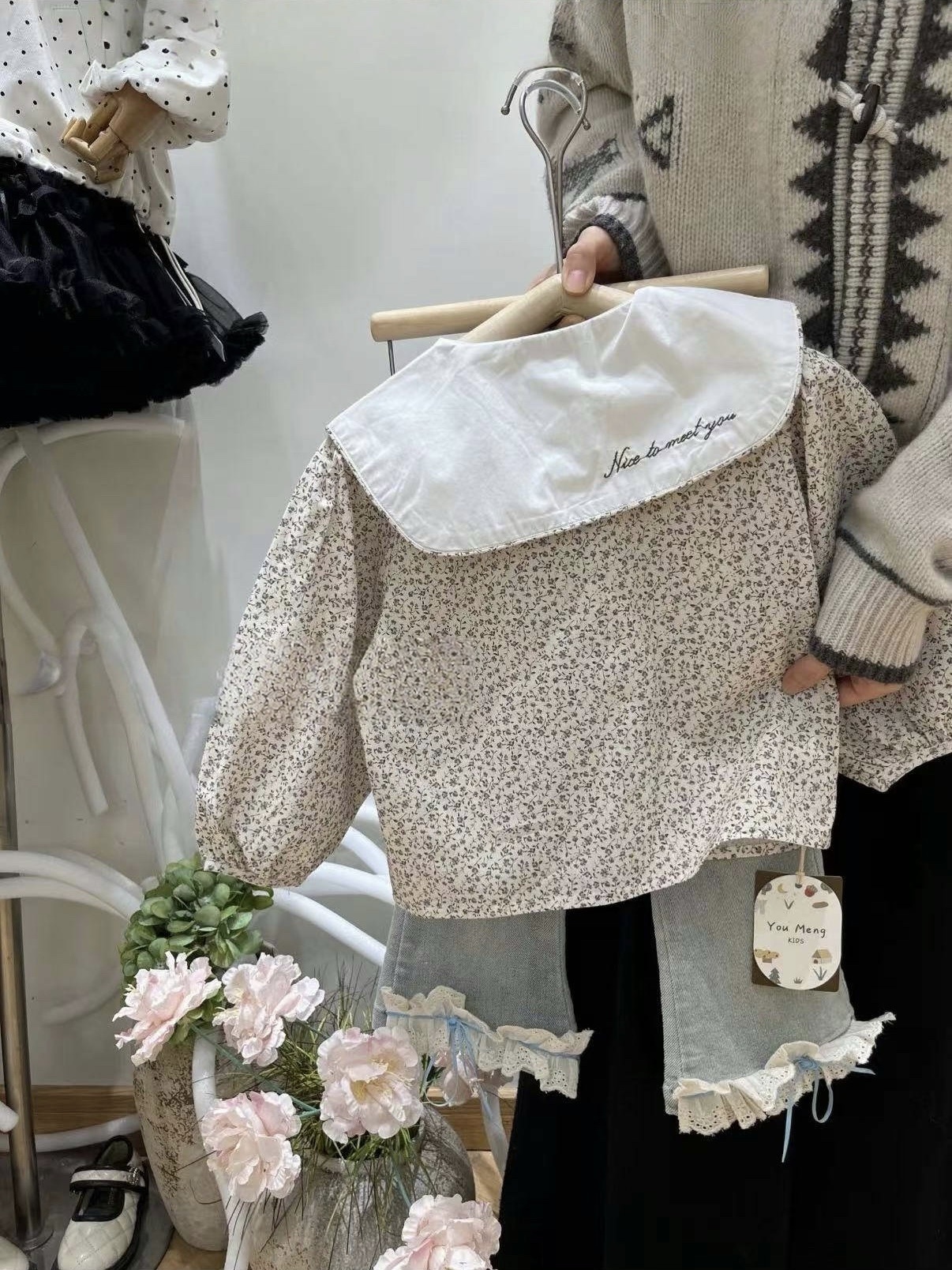 小碎花襯衫上衣