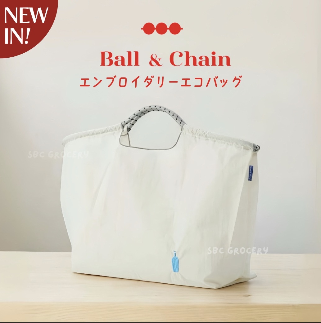 【24H出貨】𝗕𝗹𝘂𝗲 𝗕𝗼𝘁𝘁𝗹𝗲 𝗫 𝗕𝗮𝗹𝗹&𝗖𝗵𝗮𝗶𝗻 純白帆布刺繡袋