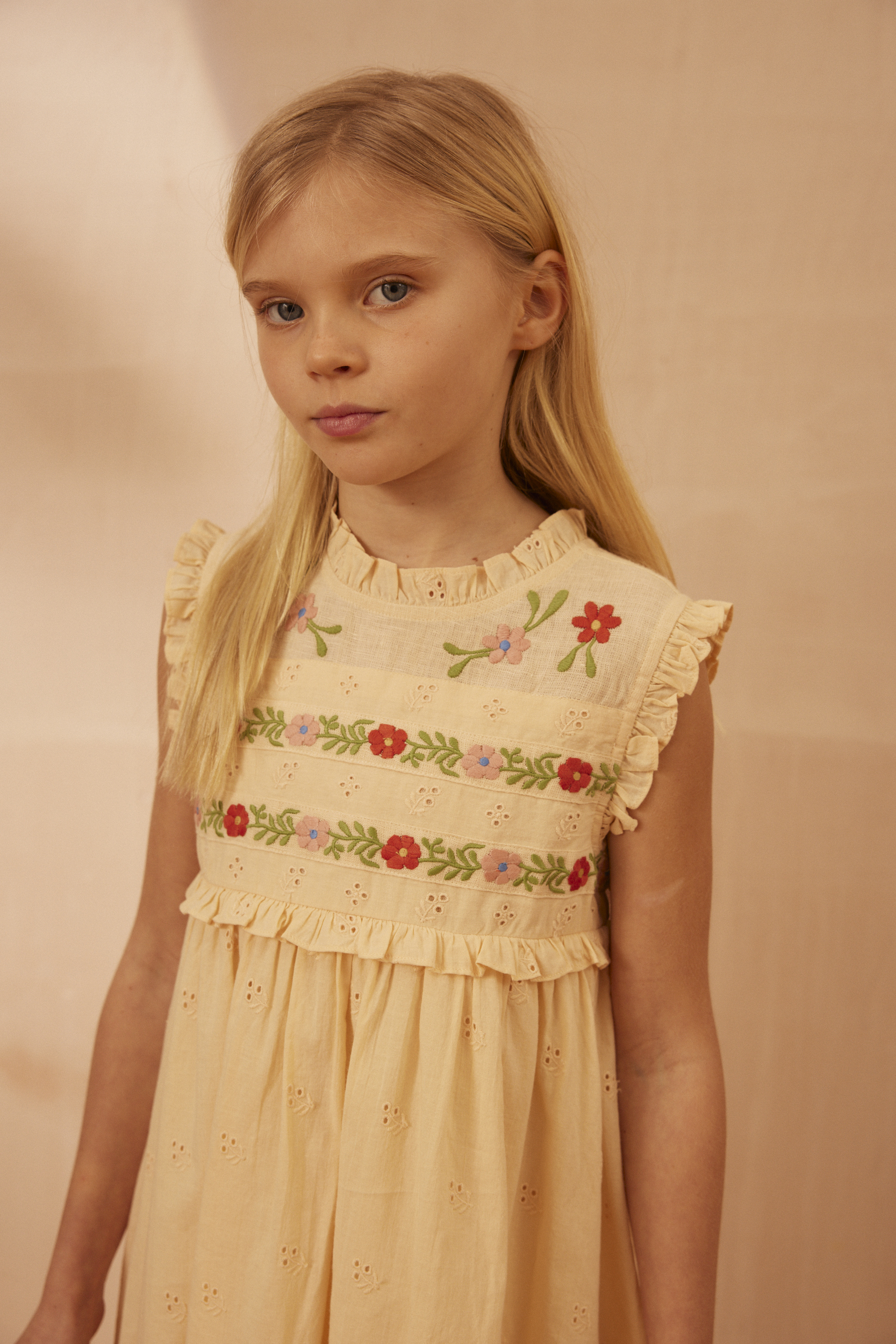 Apolina - Irra dress - Milk broderie anglaise