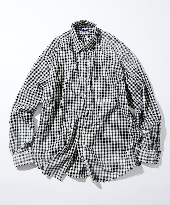 NAUTICA / Faded Crushed L/S Shirt
