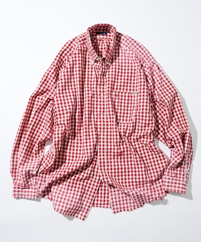 NAUTICA / Faded Crushed L/S Shirt