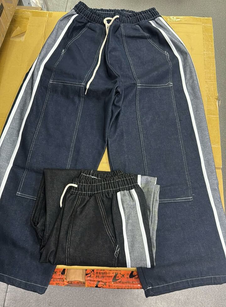 KR 韓國橡筋腰闊身牛仔褲(此為清貨價貨品,不設退換)  (K2 M368)