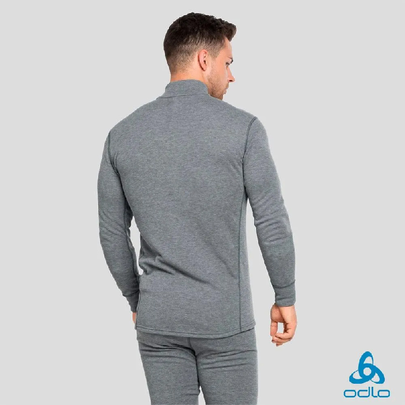 瑞士 ODLO ECO 銀離子 保暖型 半開襟上衣 男款 (混鋼鐵灰色) 12OD159082