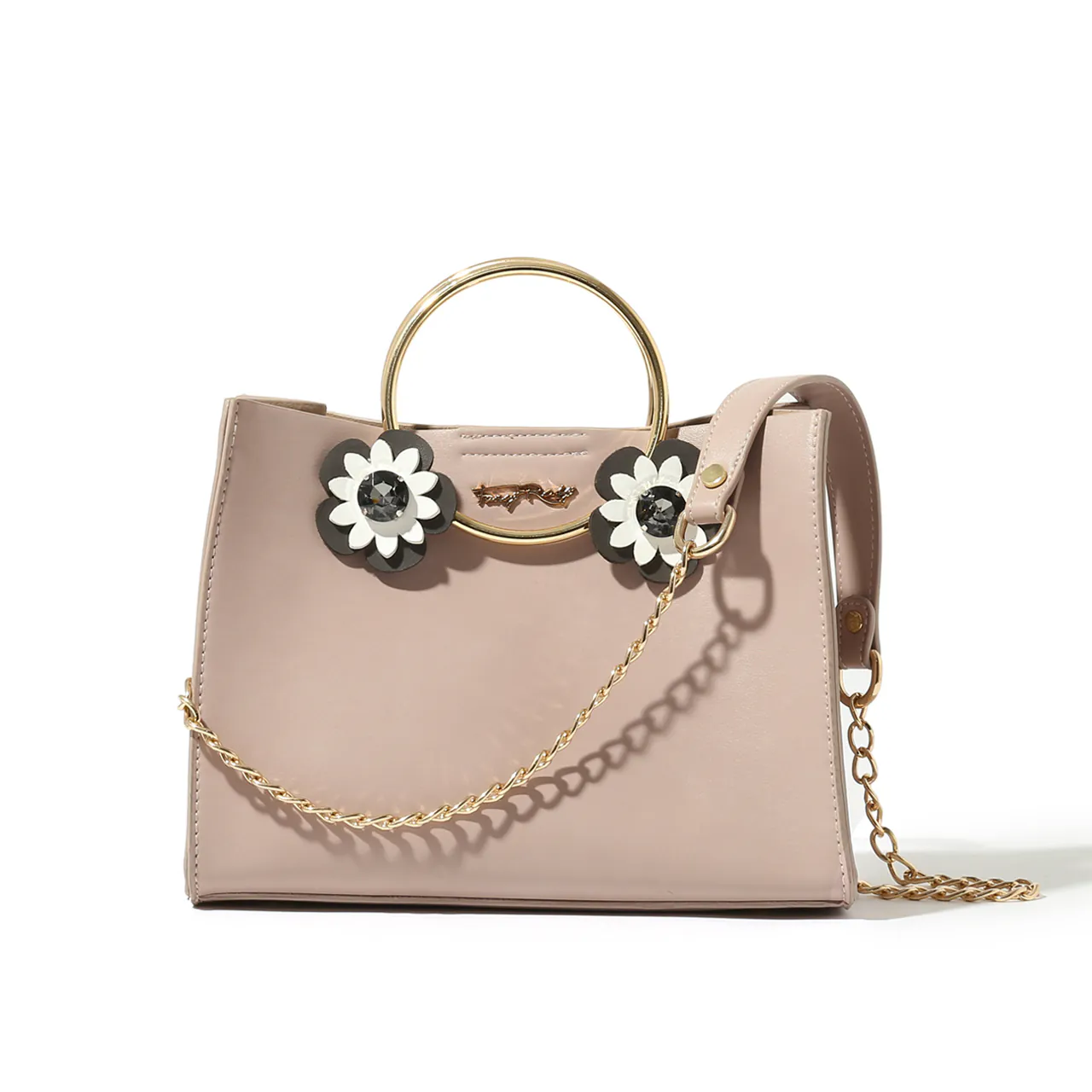 Shiny Stereo Flower Shoulder Bag
