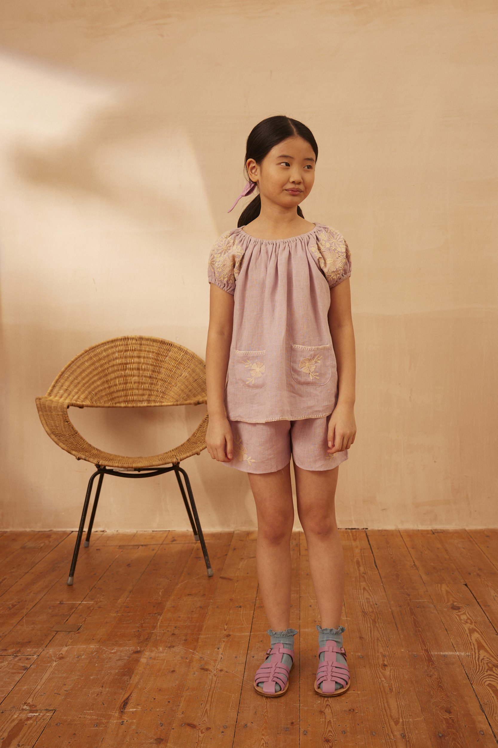 その他 apolina BARBARA SHORT SET 3-5y Apolina Barbara Short Set Cazan Stripe - Little French Heart