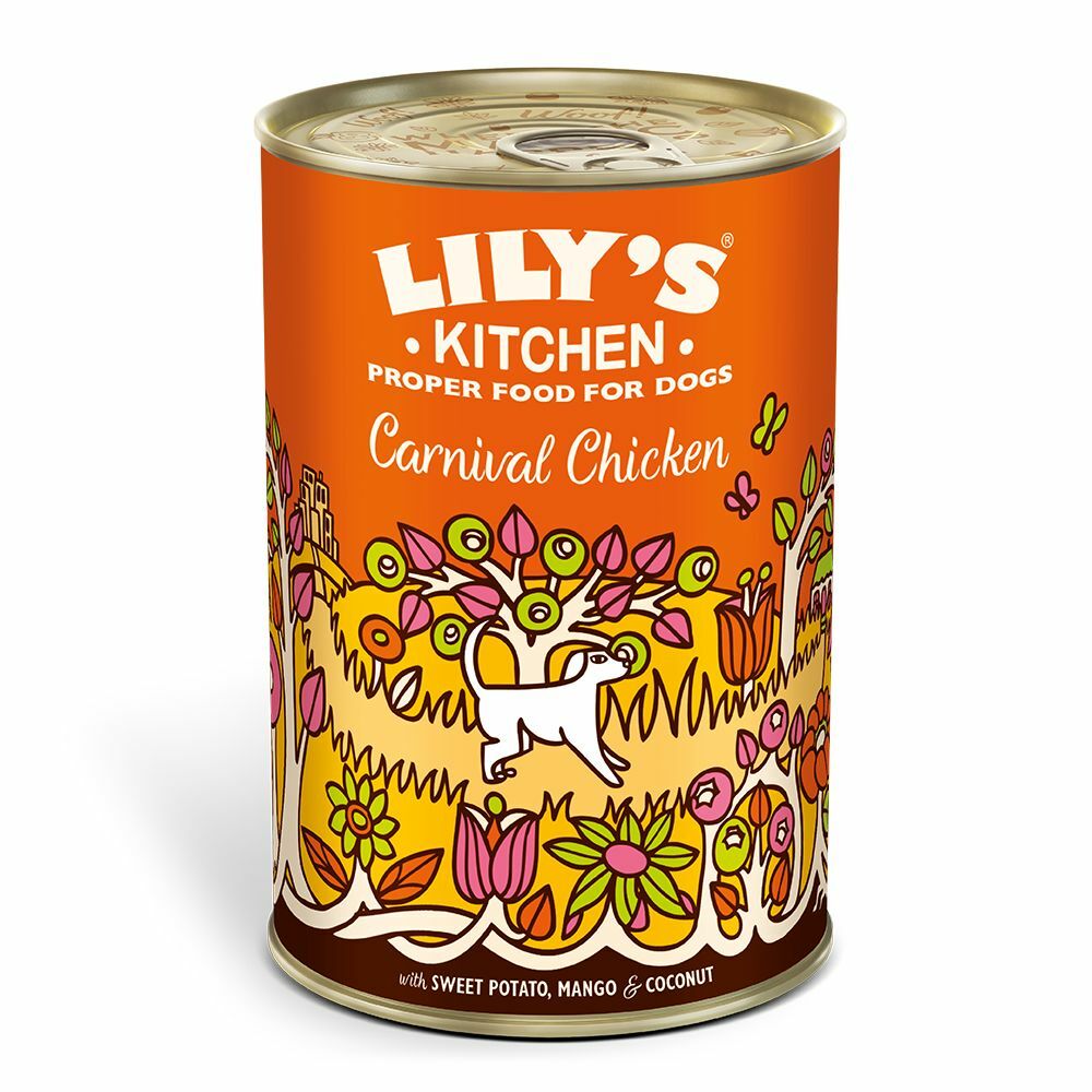 Lily's Kitchen – 雞肉嘉年華 (番薯+芒果+椰子) 狗罐頭 寵物食品  天然健康 400g  (PF004)