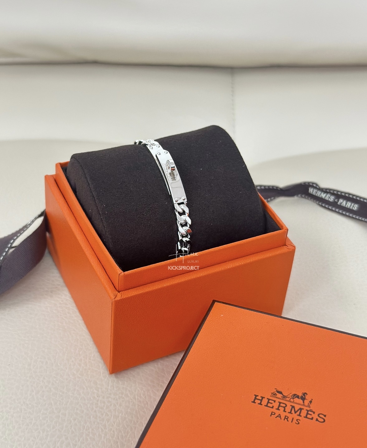 Hermes Kelly Gourmette bracelet, very small model
