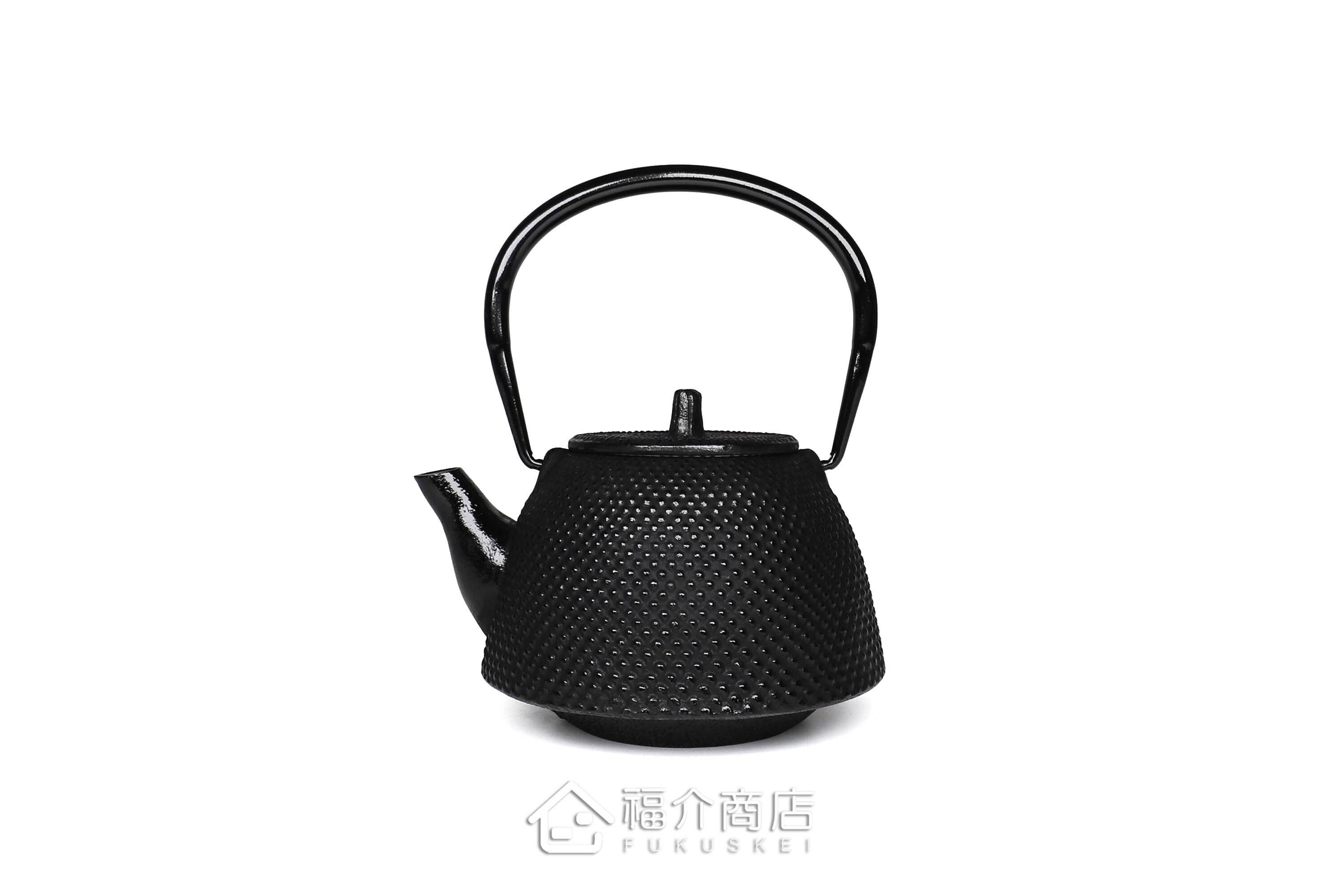 岩戶鑄工所製作的日本泡茶壺,黑色霰紋造型壺身