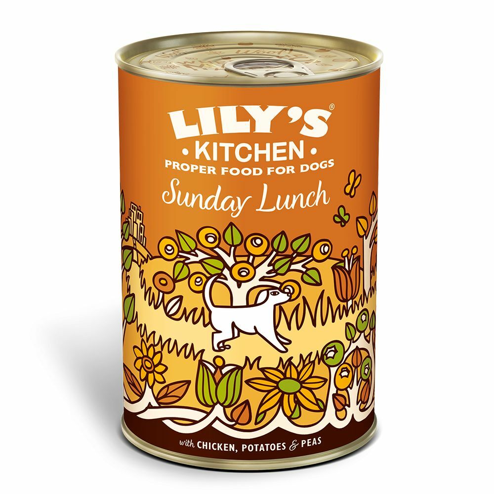 Lily’s Kitchen – 無穀物週日午餐 (雞肉+薯仔＋豌豆) 狗罐頭 寵物食品 天然健康 (400g) (PF005)