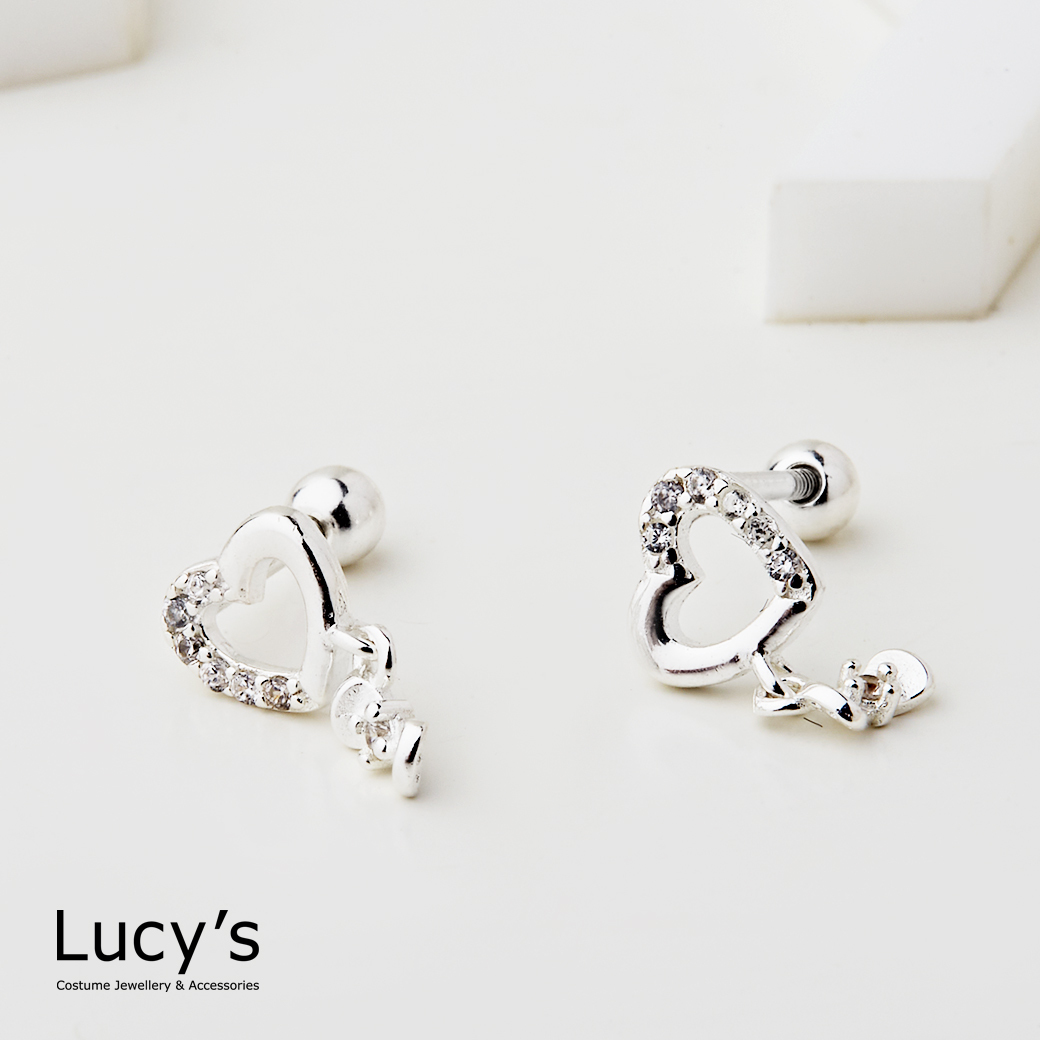 925純銀 愛戀微光 轉珠耳環 (120988)