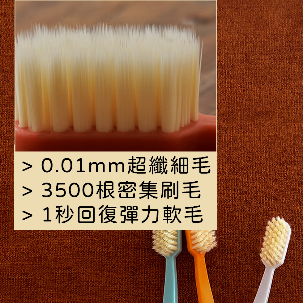 HETRAS 彩虹雙層刷毛油漆桶牙刷