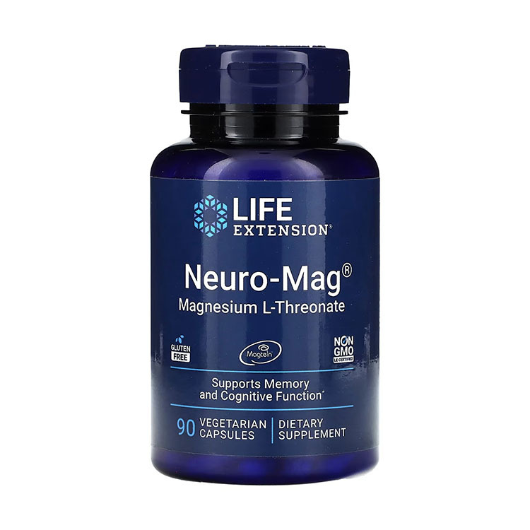 Life Extension Neuro-Mag Magnesium L-Threonate, 144 mg, 90 Veg Capsules