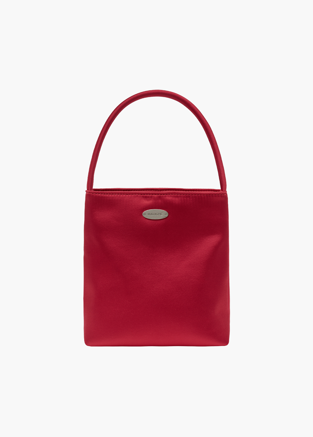 トートバッグ Marithe + Francois Girbaud REGULAR LOGO SATIN MINI BAG red Marithe Francois Girbaud REGULAR LOGO SATIN MINI BAG re