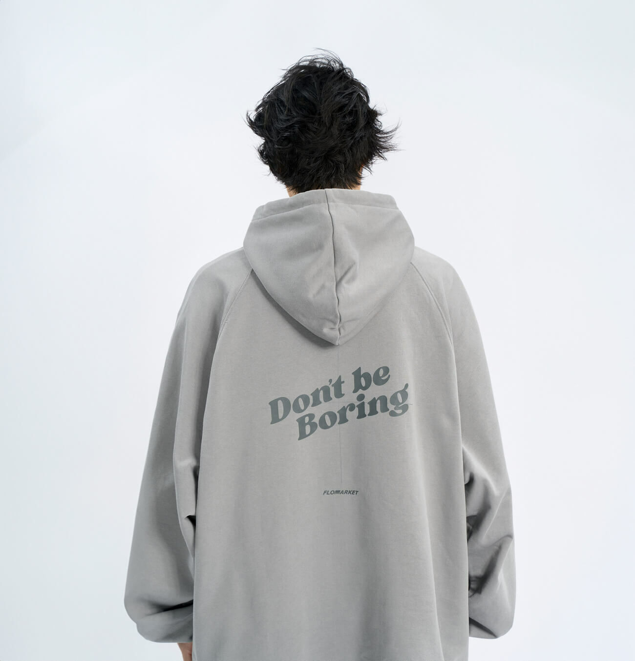 MELSIGN x FLOMMARKET x Fake Sober 連帽長袖 帽T 拉克蘭袖 三方聯名款 淺灰 24 A/W MSXFSXFM Hoodie