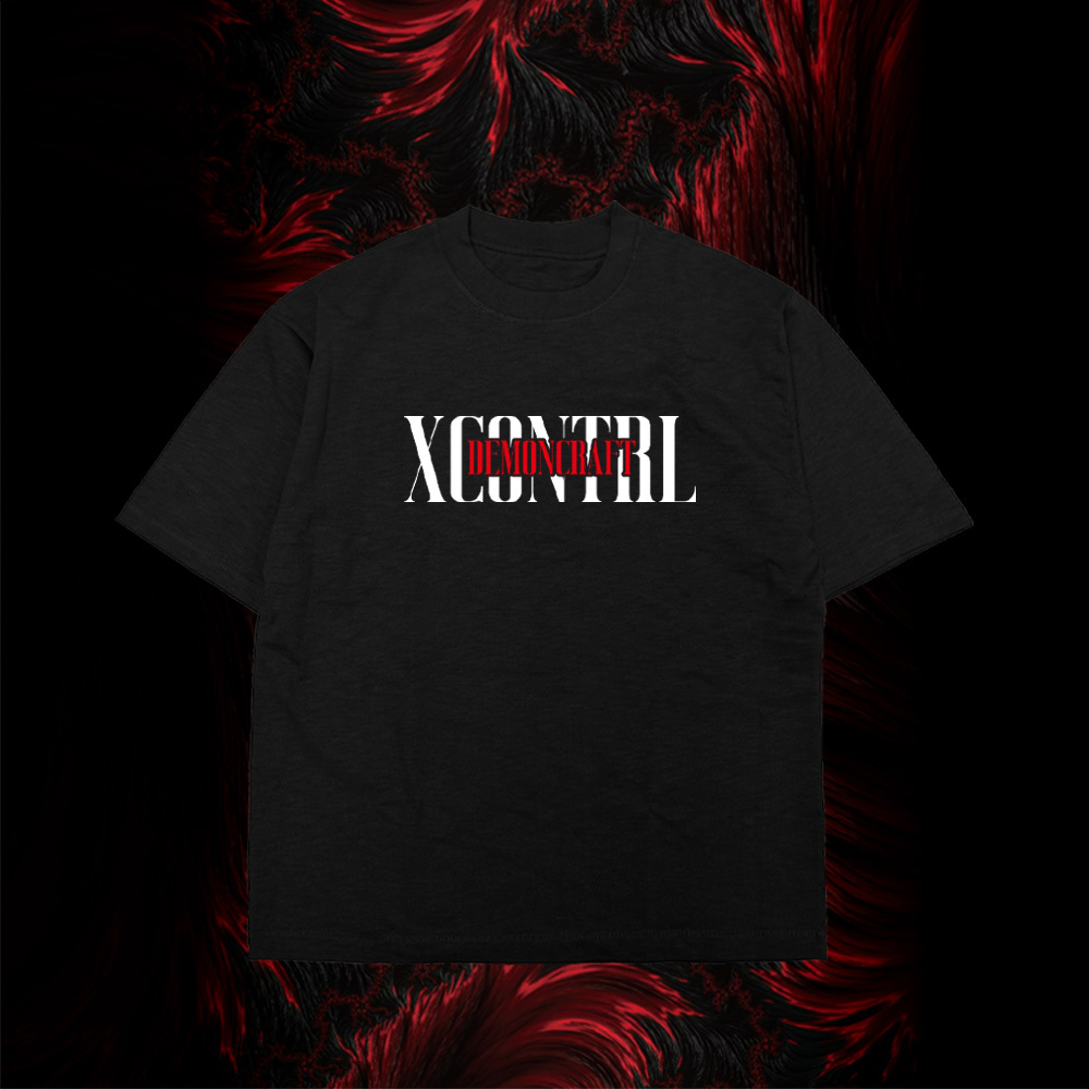 XCTRL® x DEMONCRAFT 源賴光武士達摩短T-黑