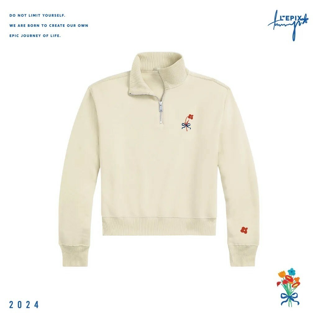 L'EPIX x Tammy 聯名系列 24 A/W Quarter Zip Sweater 半開拉鍊立領大學T