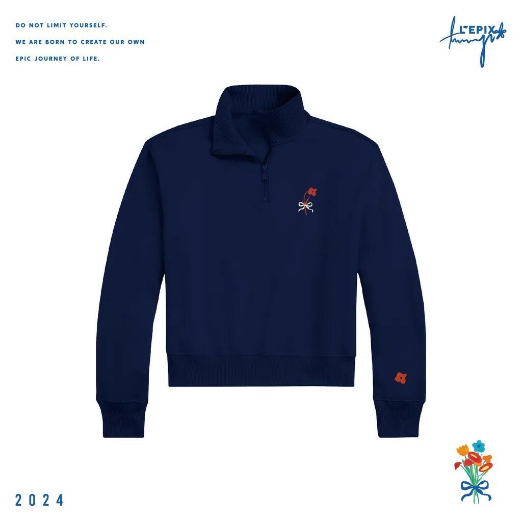 L'EPIX x Tammy 聯名系列 24 A/W Quarter Zip Sweater 半開拉鍊立領大學T