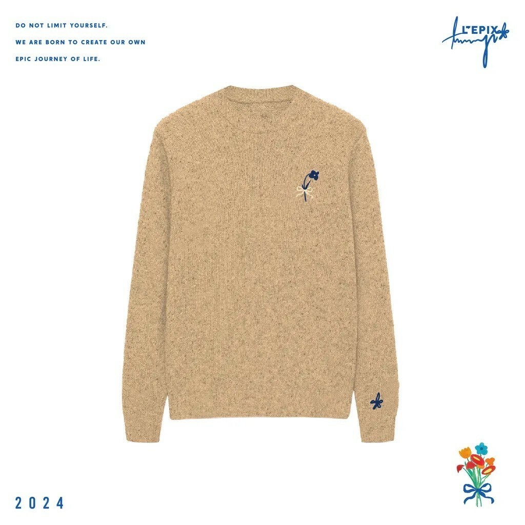 L'EPIX x Tammy 聯名系列 24 A/W Blossom Round-Neck Knit Sweater 圓領針織毛衣