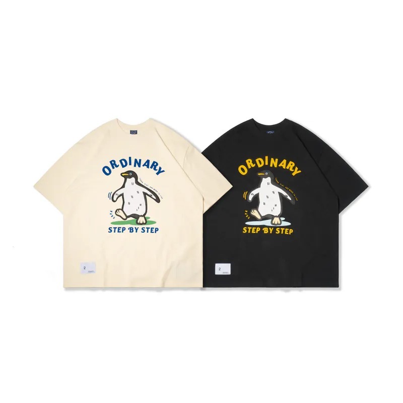 ORDINARY 企鵝竹節棉短Tee