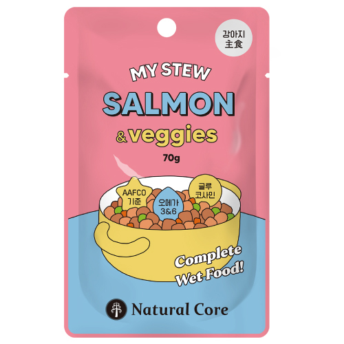 【韓國 NATURAL CORE 自然核心】我的燉菜主食系列-雞肉鮭魚蔬菜 70g