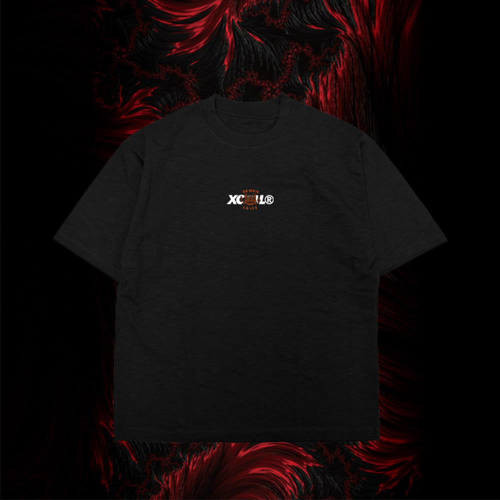 XCTRL® x DEMONCRAFT 源賴光戰酒吞童子短T-黑