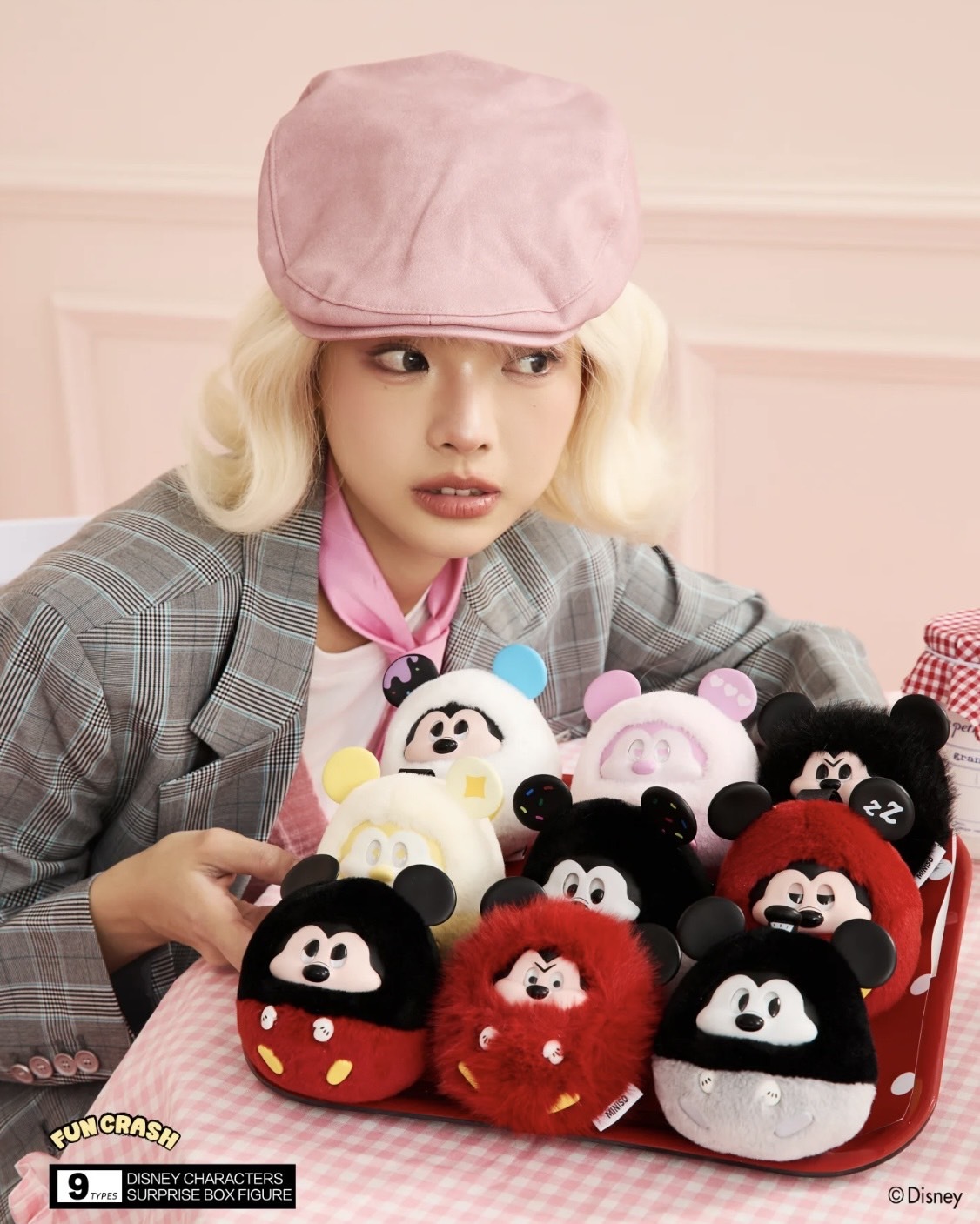 <現貨>MINISO x Disney 聯名 迪士尼 米奇 碰撞系列 搪膠 毛絨 掛飾 盲盒