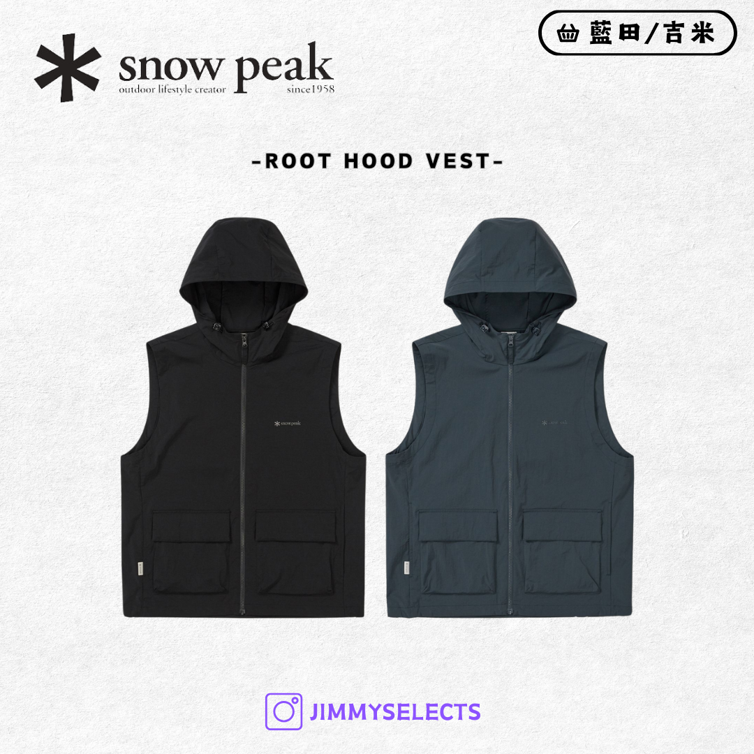【代購】Snow Peak 雪諾必克 Root Hood Vest 連帽 背心 外套 S25MMRVE64