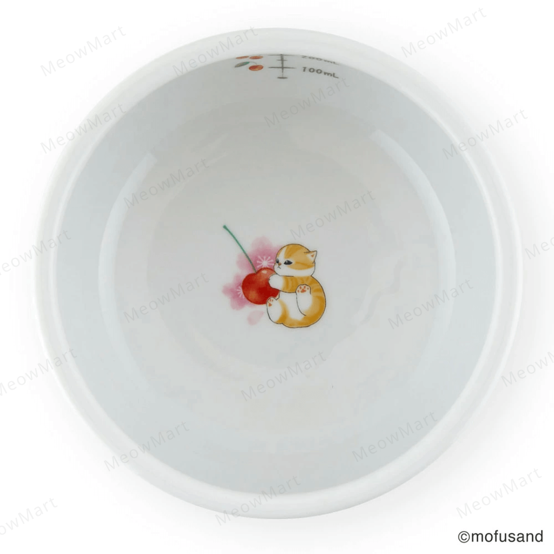 【日本Mofusand x 猫壱】櫻花限定版｜高腳水碗 (日本直送)