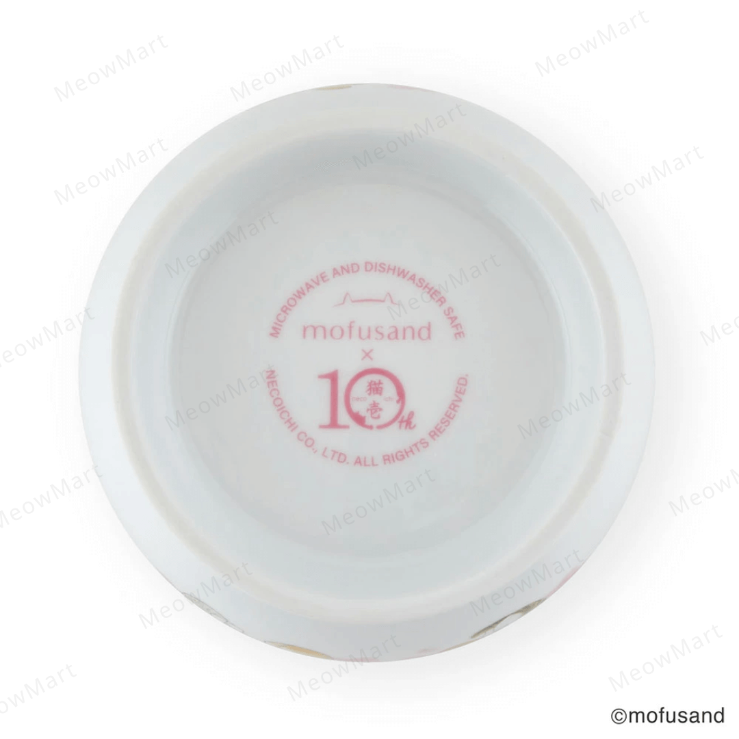 【日本Mofusand x 猫壱】櫻花限定版｜高腳水碗 (日本直送)