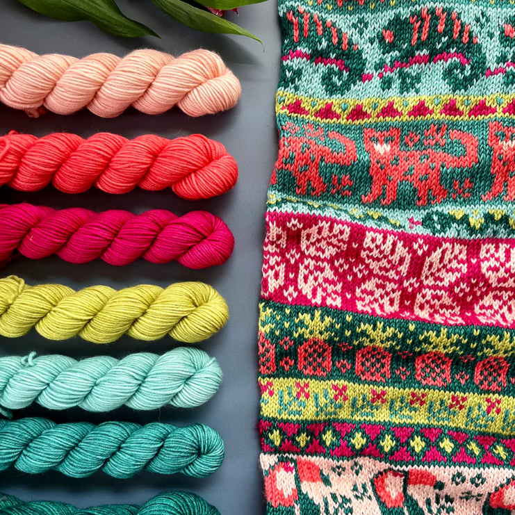 [Pacific Knit] Jungle叢林配色編織卡牌