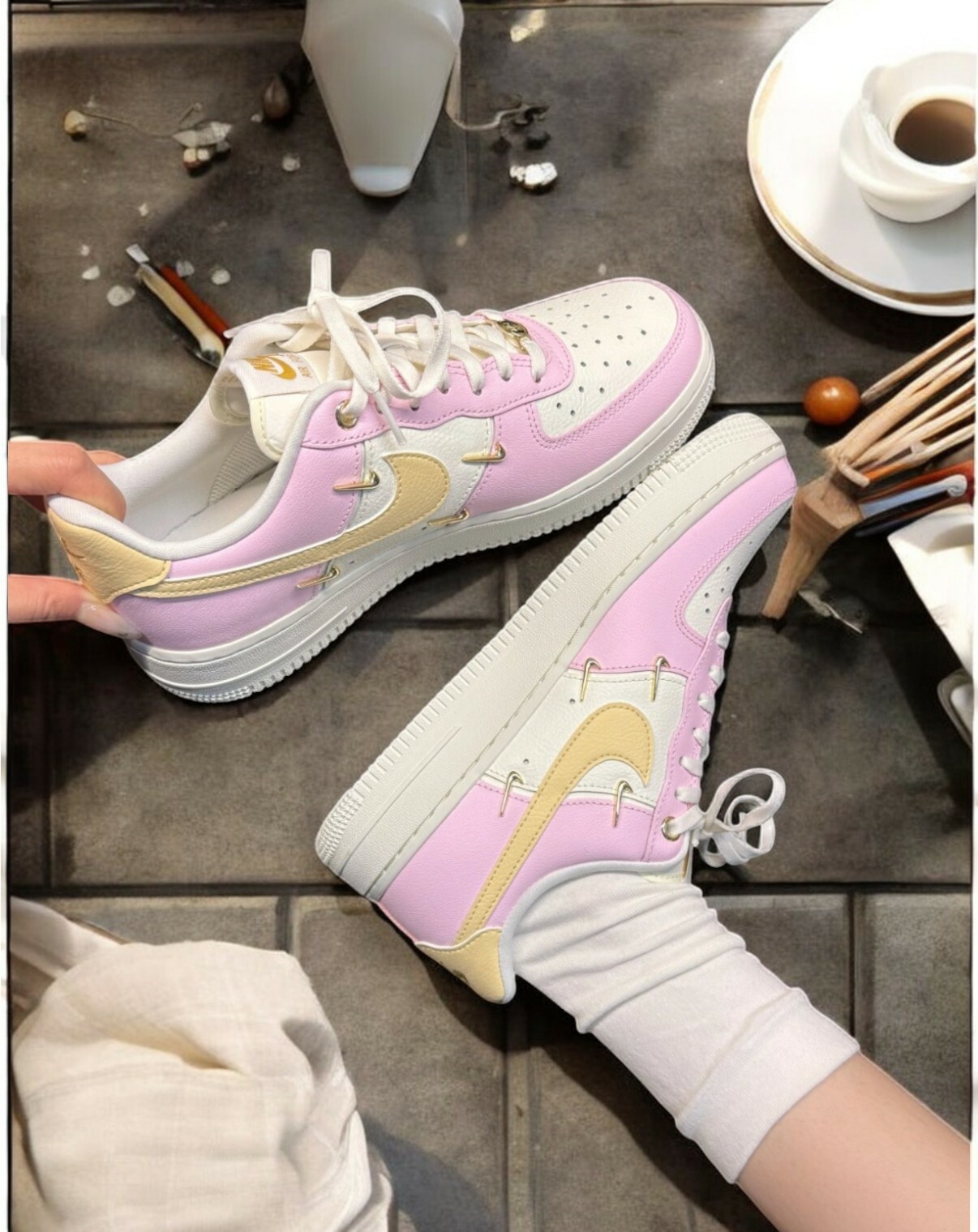 <314推薦💘> NIKE AIR FORCE 1 草莓起司 小金勾 IB2574-600