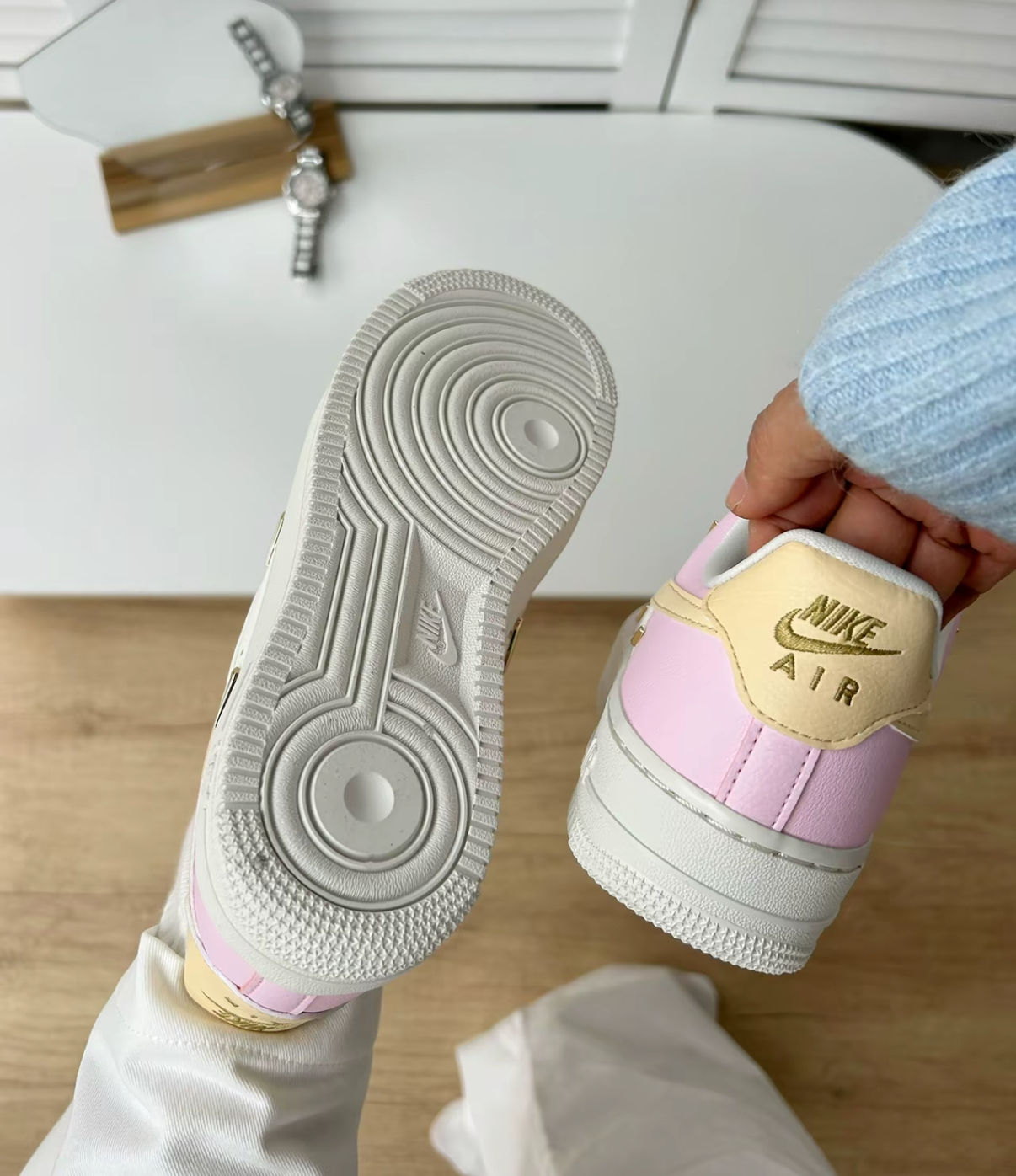 <314推薦💘> NIKE AIR FORCE 1 草莓起司 小金勾 IB2574-600