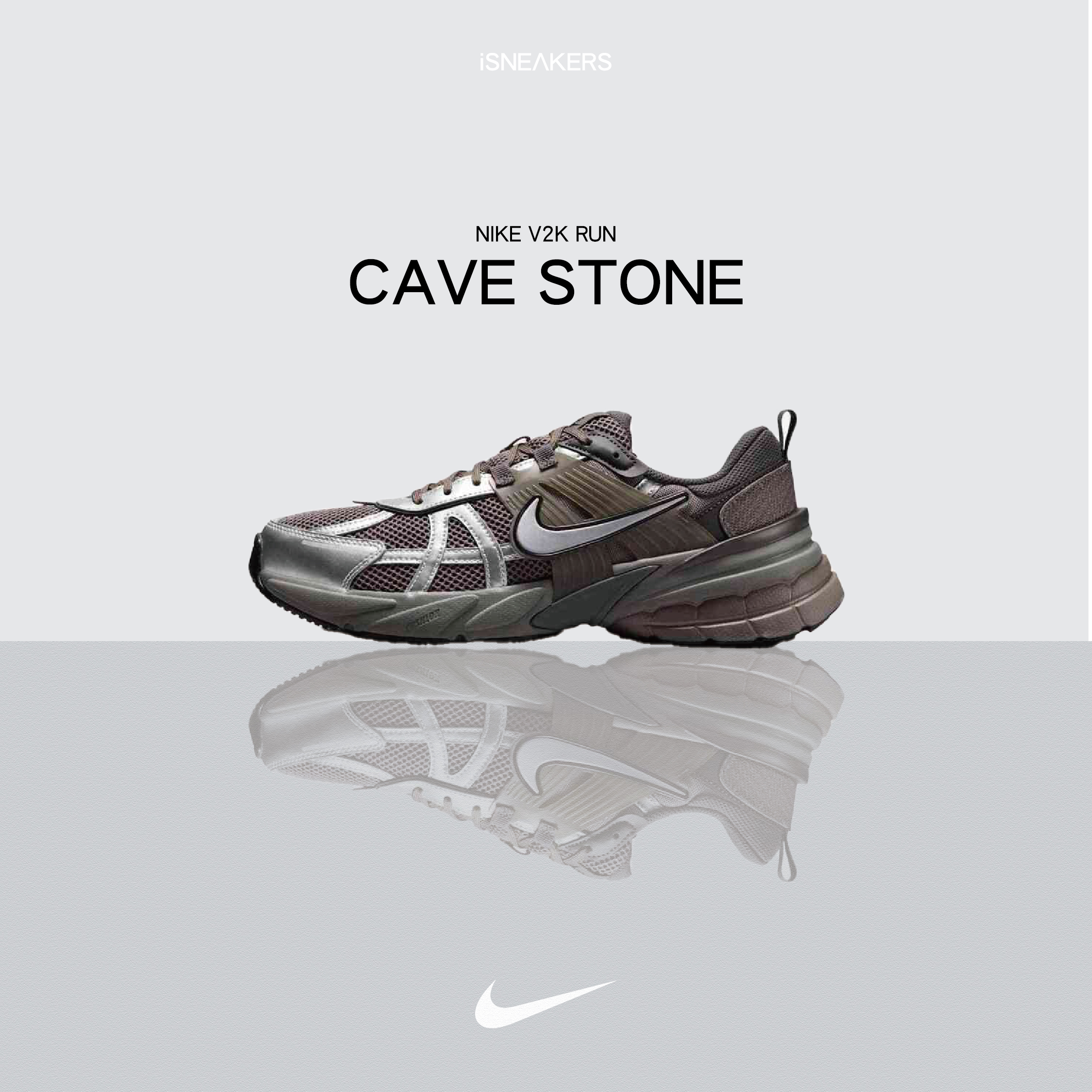 iSNEAKERS｜Nike V2K Run "Cave Stone" 岩石棕 HQ1678-200