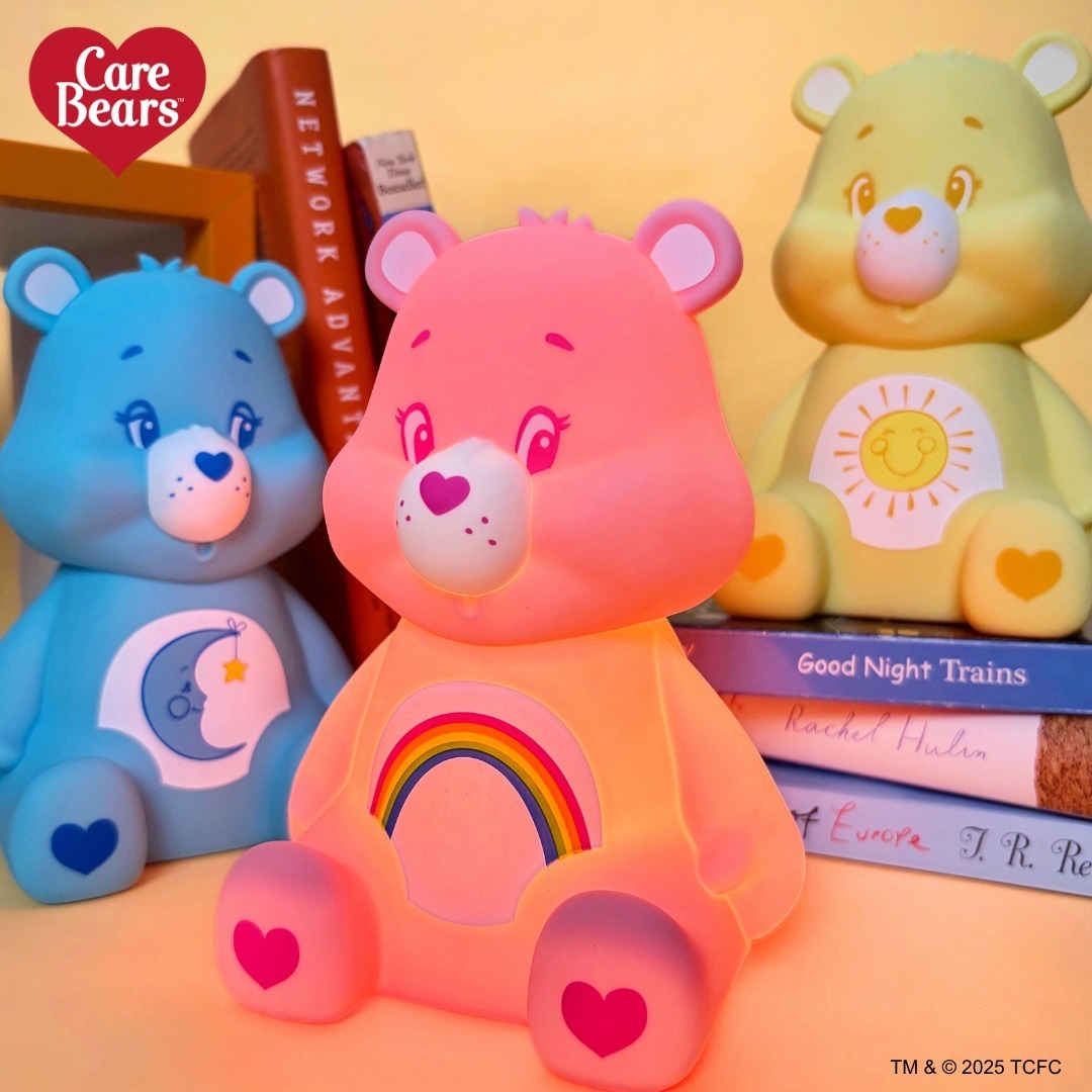 🇯🇵 CARE BEARS 彩虹熊 拍拍燈 夜燈 矽膠 擺設 / 預購
