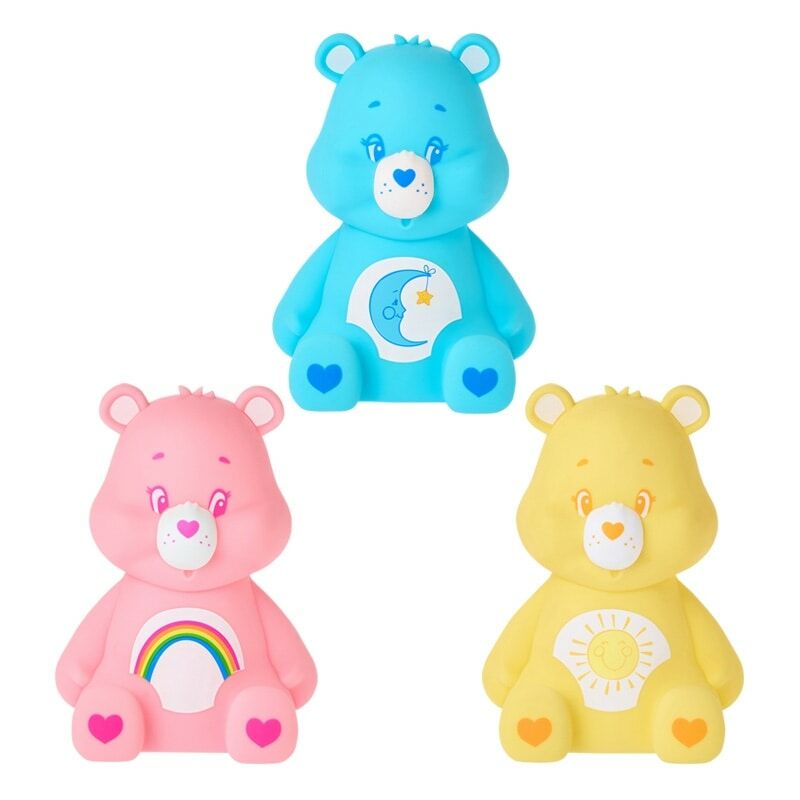 🇯🇵 CARE BEARS 彩虹熊 拍拍燈 夜燈 矽膠 擺設 / 預購