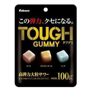 Tough Gummy (可樂味, 能量飲品味, 梳打味) 方形彈力軟糖 (原盒，內有6包)