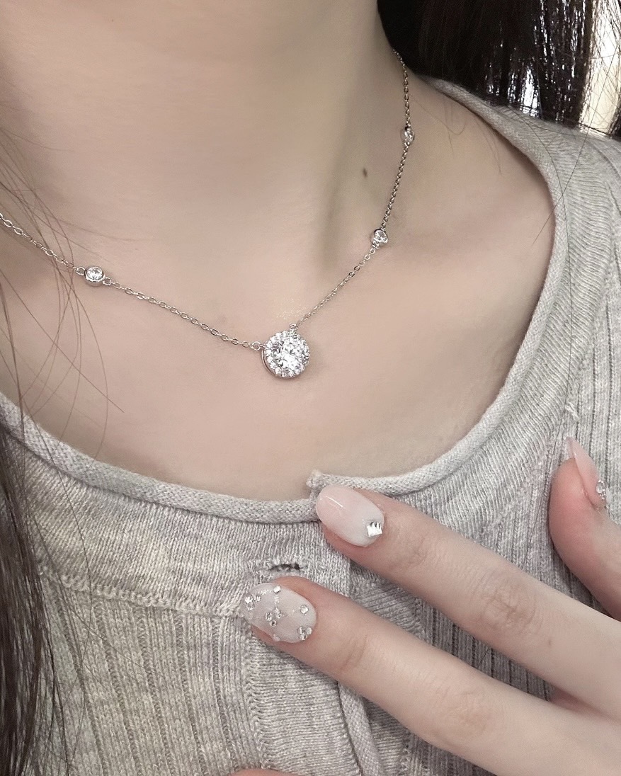 【現貨】<明星同款>FANCI范琪 星點系 閃耀 圓鑽 925銀 永生花禮盒組 項鍊 手鏈