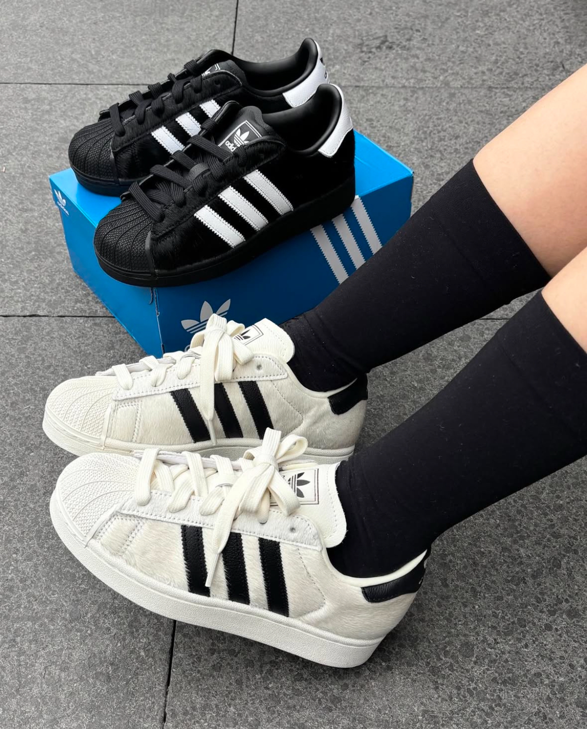 Adidas Originals Superstar 2.0 奶油白 白黑色 馬毛 貝殼頭 女款 JQ7418/預購