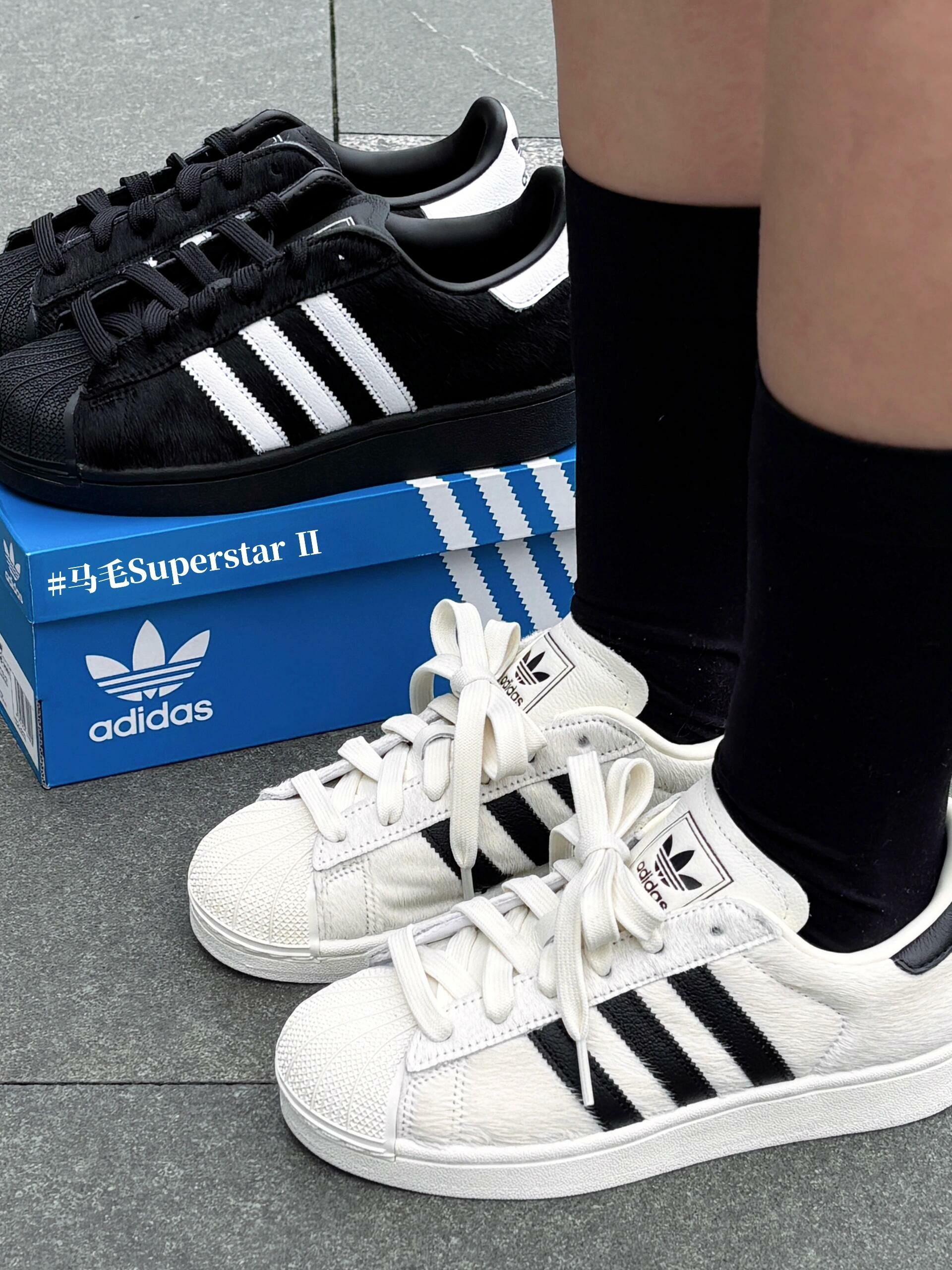 Adidas Originals Superstar 2.0 奶油白 白黑色 馬毛 貝殼頭 女款 JQ7418/預購