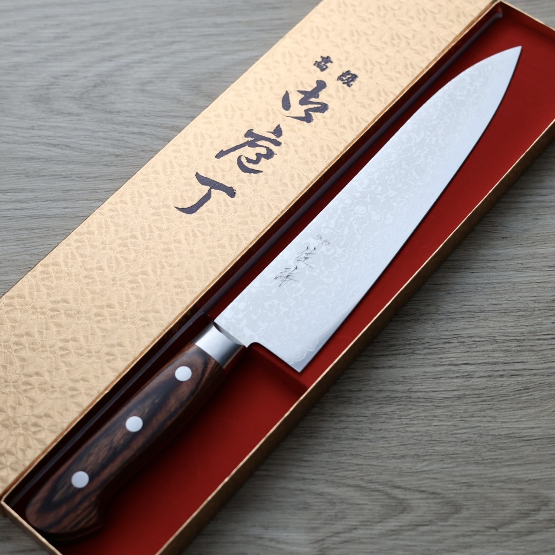 佐海 洋牛刀 210mm VG10鋼 大馬士革