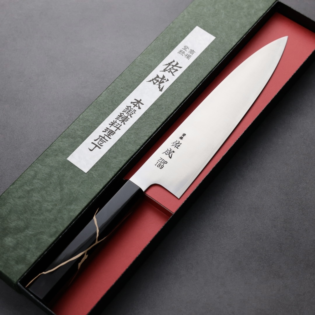 佑成 牛刀 240mm ZDP189鋼 色繼漆柄