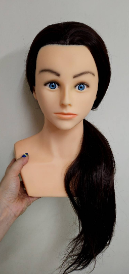 YK肩膀塑膠毛人頭