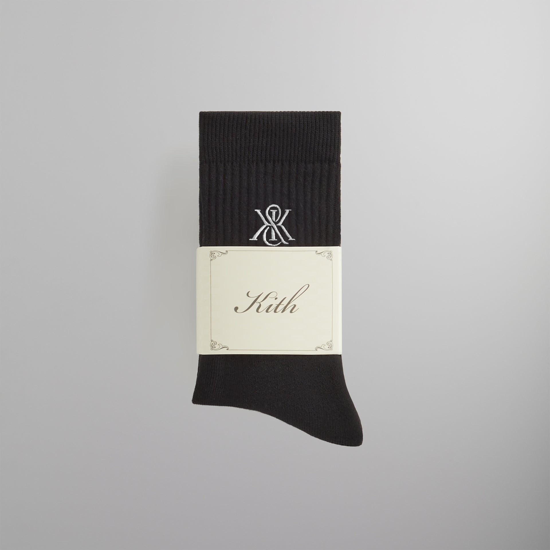2025SS Kith 3-Pack Crest Crew Socks 三色一包刺繡BOX LOGO 襪子