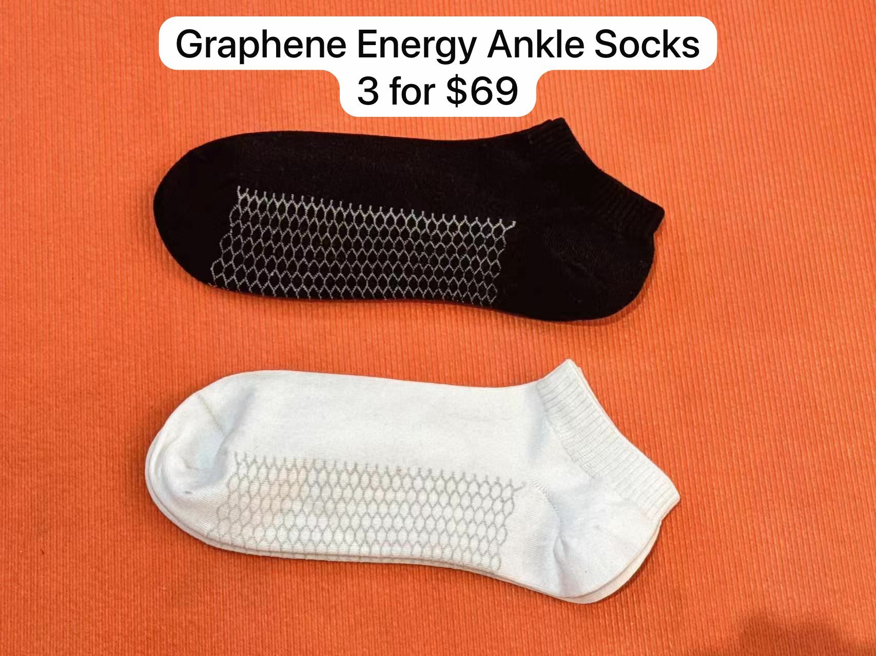 (PROMO) 4 GRAPHENE ENERGY ANKLE SOCKS