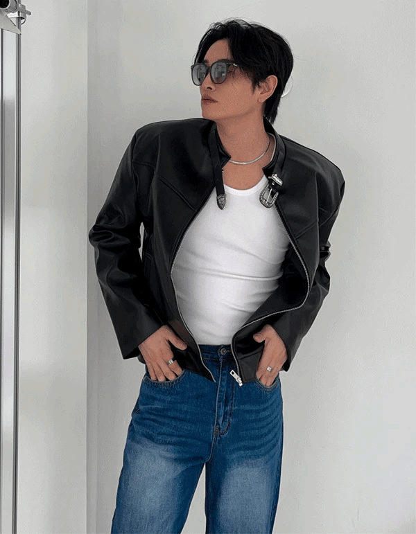 西部風格皮革夾克