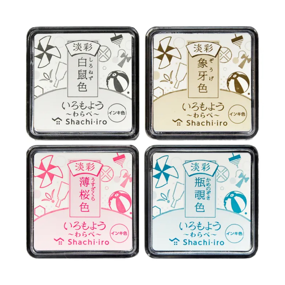 Shachihata ｜ 文具女子博限定色 淡彩迷你印台