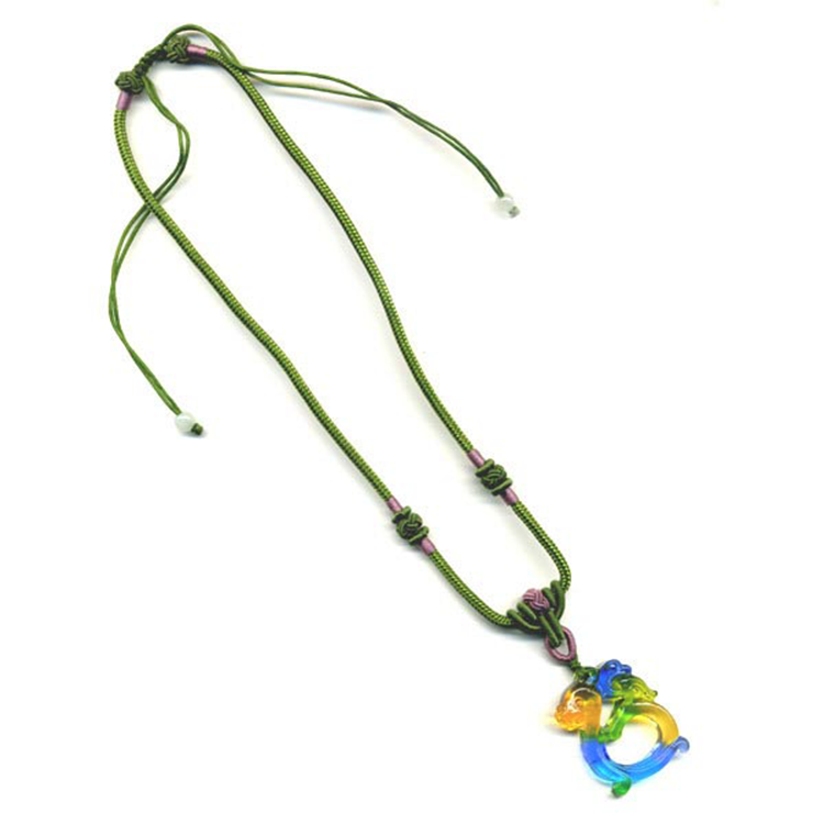 鹿港窯水晶琉璃｜古龍項鍊 威嚴霸氣護身開運招財納福