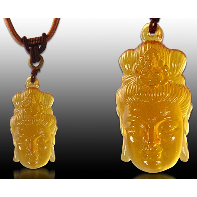 鹿港窯水晶琉璃｜觀音項鍊 慈悲守護平安順遂福運綿延