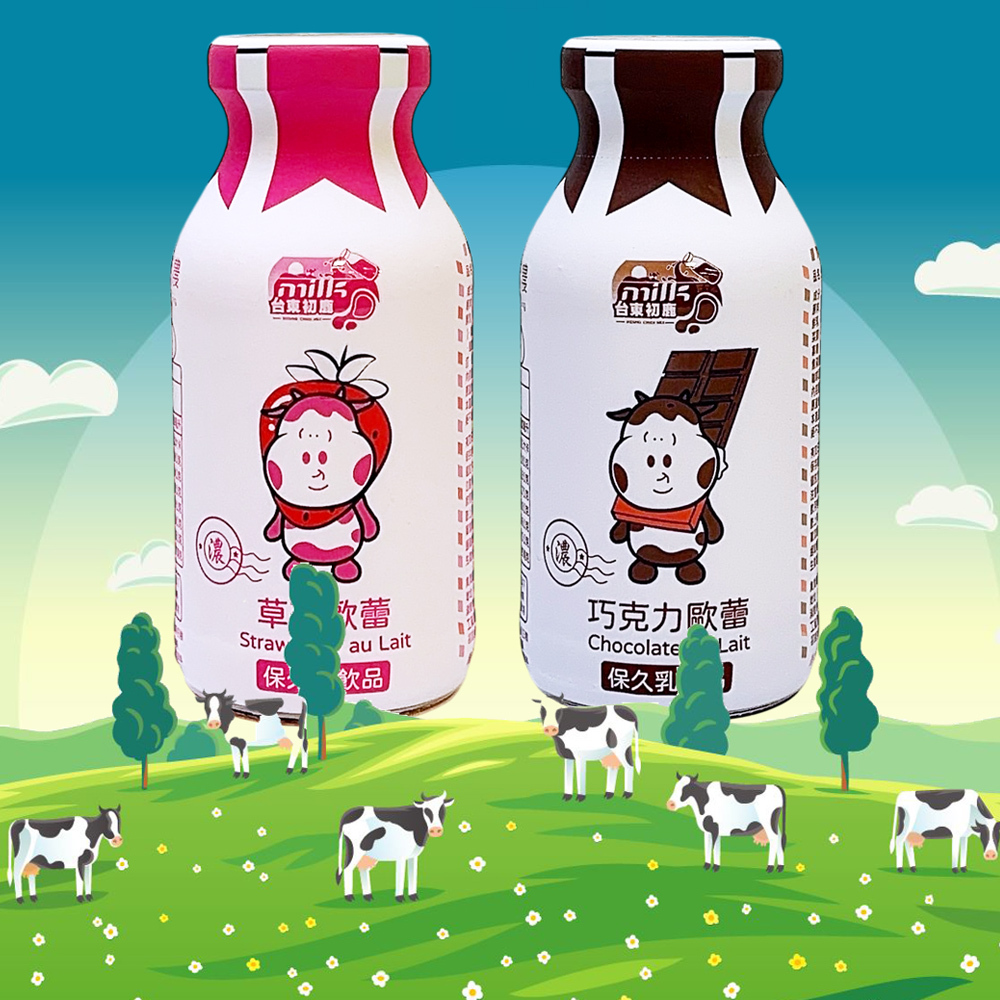 (宅配含運) 台東初鹿 -優購濃保久乳 200ml 巧克力 / 草莓 24罐 箱出